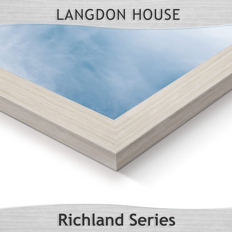 Langdon House 8x10 Picture Frames (Almond White, 3 Pack) Wood Grain Style, Wall Mount or Table Top, Richland Collection - Image 5